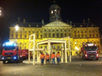 Tijdens het opbouwen